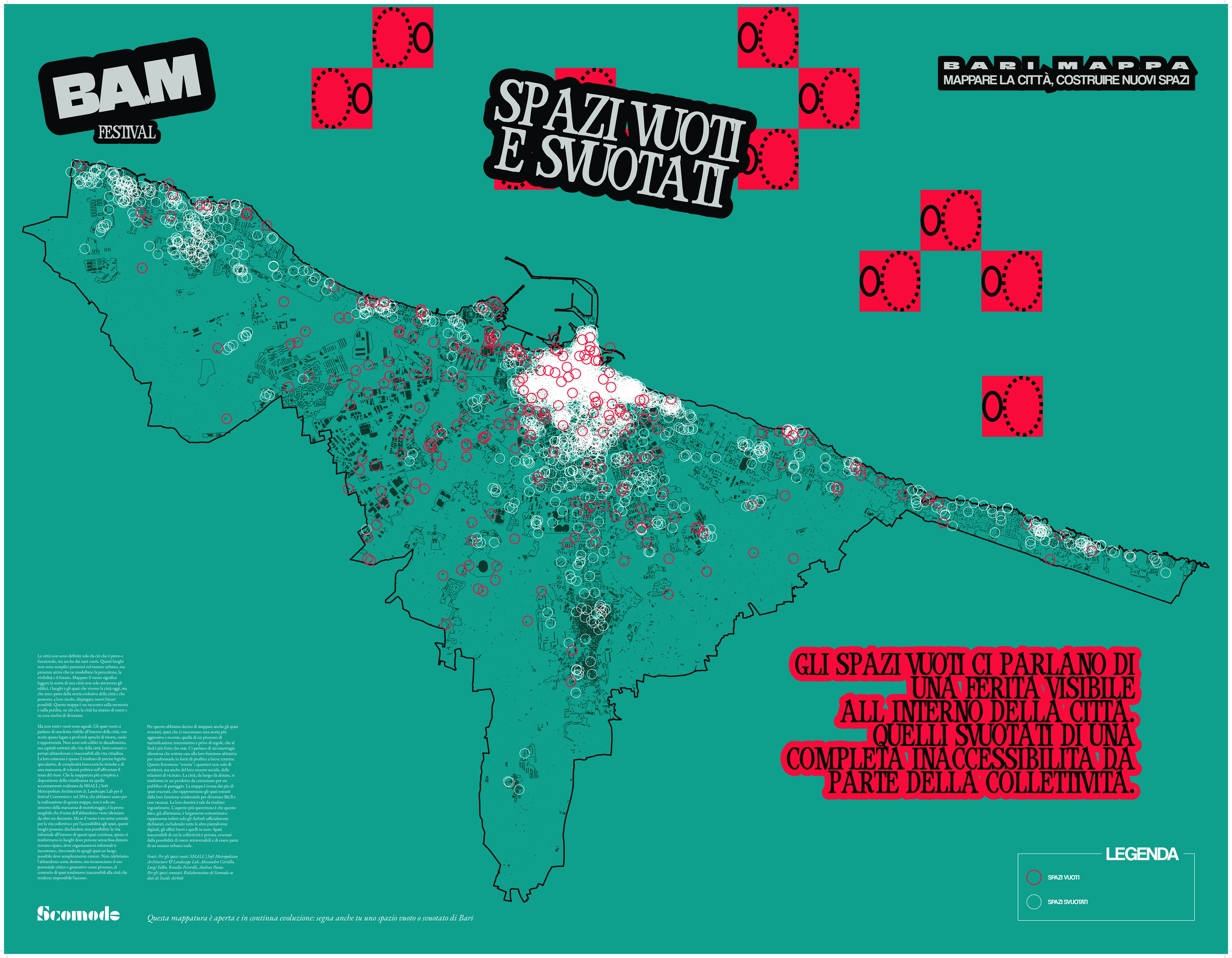 Empty or Emptied Spaces in Bari Map